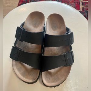 Birkenstock papillo black platform sandals